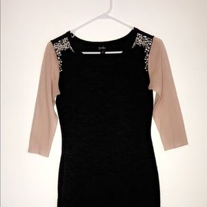 Pink/grey/pearls dress